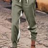 Donna NEO IMAGE | Pantalone Alla Moda Con Riga Sui Lati, Elasticizzate In Vita Frieda, Verde