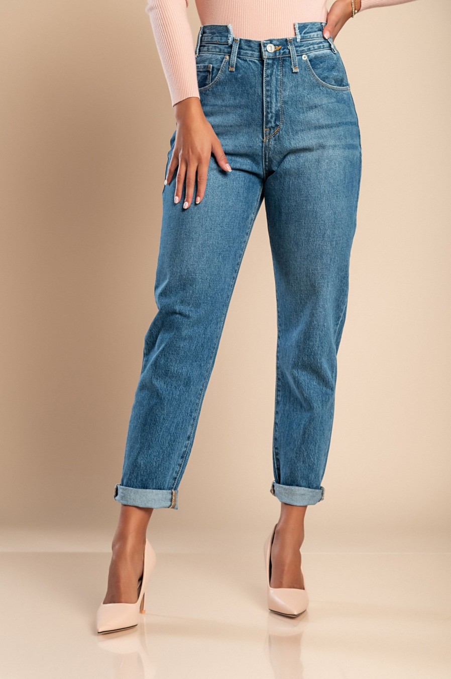 Donna CLASSIC JEANS d.o.o. | Jeans A Gamba Dritta, Blu