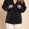 Donna PRONTO MODA ELENE | Cappotto Elegante E Ampio, Nero