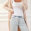 Donna Dear-lover | Cardigan In Maglia Con Tasche, Albicocca