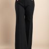 Donna PRONTO MODA ELENE | Pantaloni Lunghi Eleganti Con Gamba Dritta, Neri