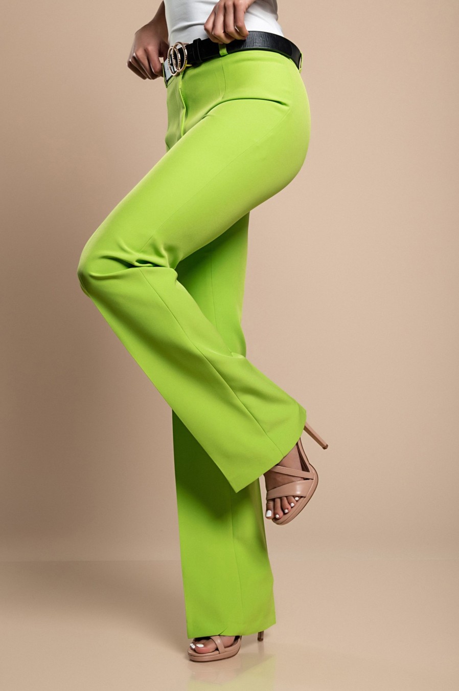 Donna CA.FRA.MA.s.r.l. | Pantaloni Eleganti Dal Taglio Dritto, Verde