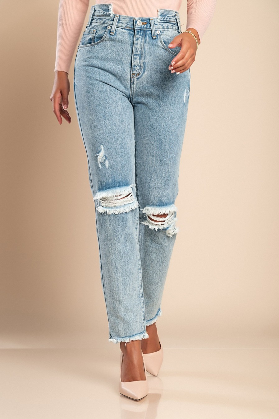 Donna CLASSIC JEANS d.o.o. | Jeans A Gamba Dritta, Colore Azzurro