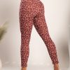 Donna GONDOLA BLU - LIN AIE | Leggings Alla Moda Con Ampia Fascia In Vita Soccia, Rosso