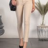 Donna CA.FRA.MA.s.r.l. | Pantaloni Modello Skinny In Cotone Ruesca, Beige