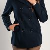 Donna PRONTO MODA ELENE | Cappotto Corto Elegante, Blu Scuro