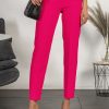 Donna PRONTO MODA ELENE | Pantaloni Lunghi Eleganti Dal Taglio Dritto Tordina, Fucsia