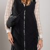 Donna FLY - MYDRESS | Gilet Trapuntato Con Borsa, Nero