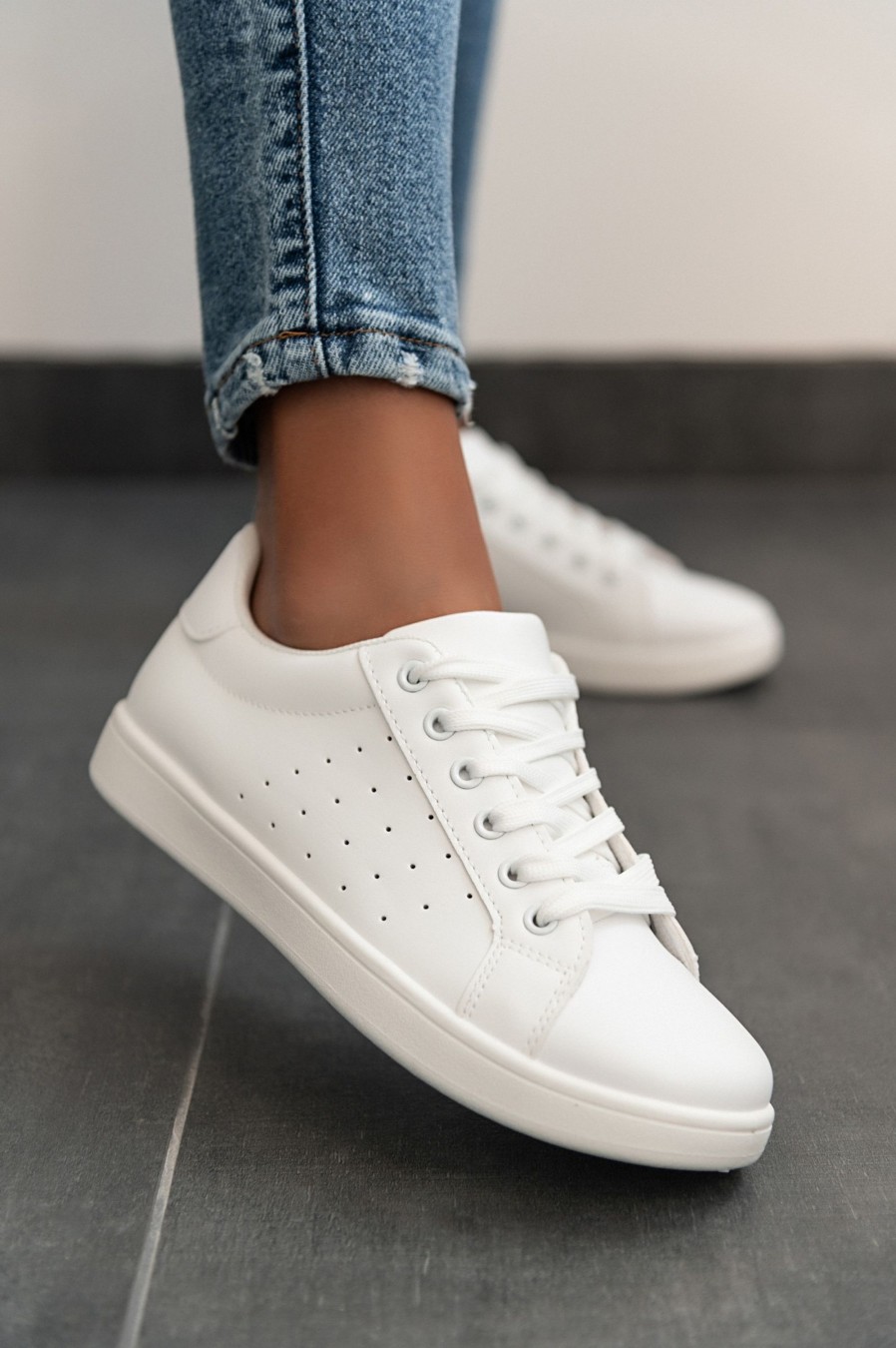 Scarpe E Accessori AMANDA INGROSSO CALZATURE | Sneaker Moda Con Suola Piatta, 88071, Bianco