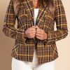 Donna CA.FRA.MA.s.r.l. | Blazer Con Collo Classico Chiarana, Senape