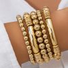 Scarpe E Accessori Charlotte (tianjin) International Trading Co., Ltd | Elegante Set Di Quattro Bracciali, Colore Oro