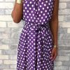 Donna NEO IMAGE | Abito Midi Con Stampa Pois Moulisha, Lila