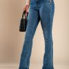 Donna LIN JIANSONG | Jeans A Zampa Bera, Blu