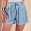 Donna OCHIRLY | Shorts In Finto Denim, Azzurro