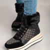 Scarpe E Accessori AMANDA INGROSSO CALZATURE | Sneaker Fashion Realizzata In Similpelle E Tessuto Alreya, Nera