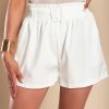 Donna OCHIRLY | Shorts Con Vita Alta, Elastico E Cintura, Colore Bianco