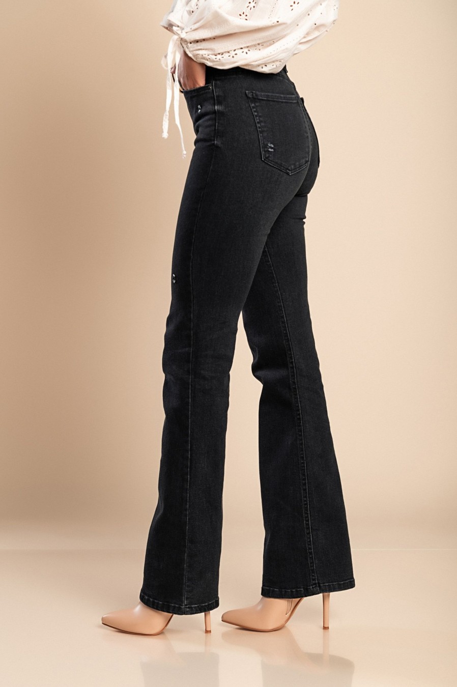 Donna CLASSIC JEANS d.o.o. | Jeans A Campana, Neri