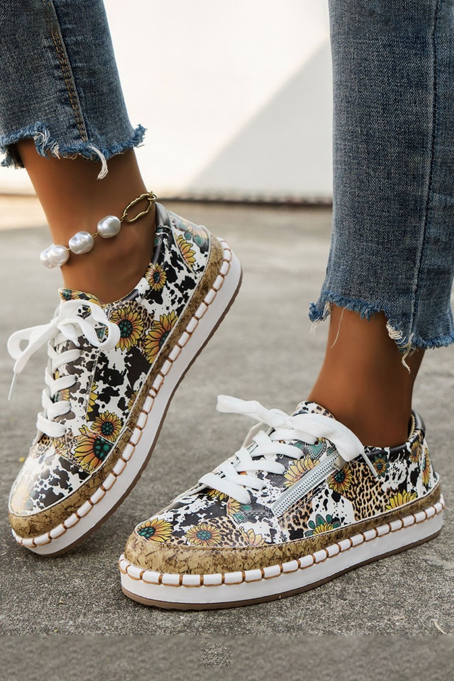 Scarpe E Accessori Dear-lover | Sneakers Con Stampa, Multicolore