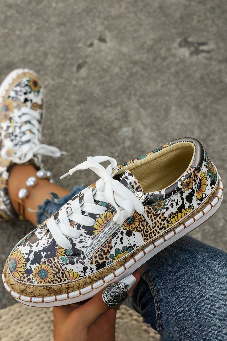 Scarpe E Accessori Dear-lover | Sneakers Con Stampa, Multicolore