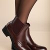 Scarpe E Accessori BOTTEGA 22 SRL | Stivaletti Classici Realizzati In Ecopelle, Bordeaux