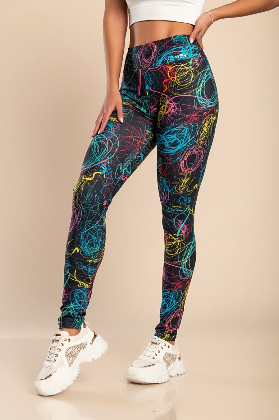 Donna ACTWER Programerski studio Jernej Perin s.p. | Leggings Sportivi Superelastici "Actwer", Multicolor