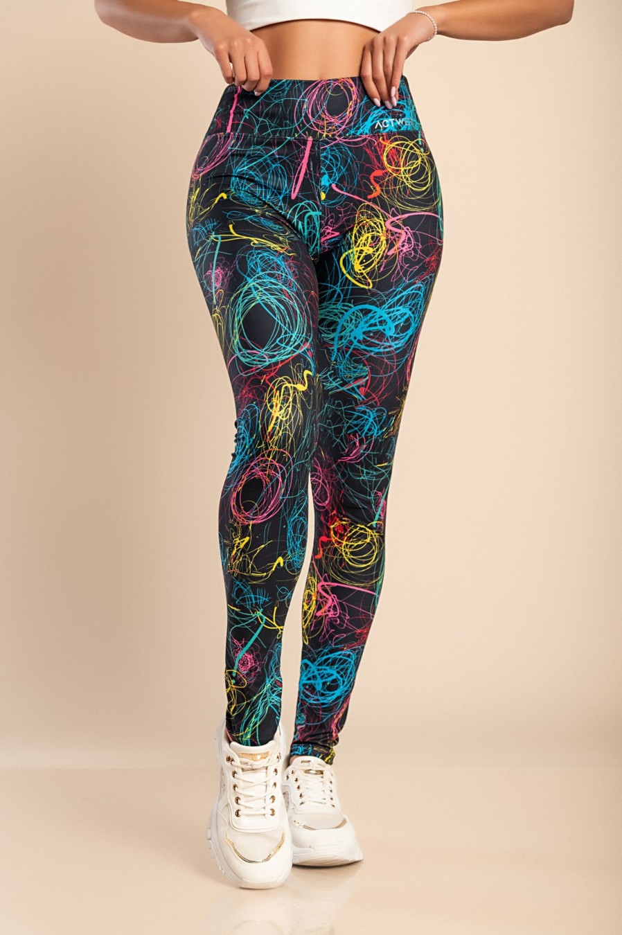 Donna ACTWER Programerski studio Jernej Perin s.p. | Leggings Sportivi Superelastici "Actwer", Multicolor