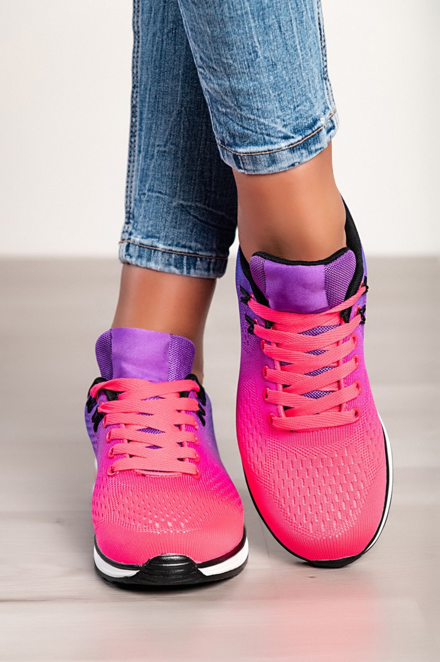 Scarpe E Accessori YAMEISI SRLS | Sneakers In Combinazione Bicolore, Viola