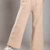 Donna NEO IMAGE | Pantaloni Sportivi Ampi In Cotone Sarema, Beige