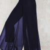 Donna NEO IMAGE | Pantaloni Lunghi Eleganti Veronna, Blu Scuro