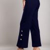 Donna CA.FRA.MA.s.r.l. | Pantaloni Eleganti Con Bottoni, Blu