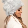 Donna FASHION STYLE SRLS (ANGELA) | Cappello Invernale Con Pelliccia Sintetica, Grigio Chiaro