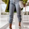 Donna Dear-lover | Jeans Con Elastico In Vita, Colore Azzurro