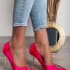 Scarpe E Accessori PATRIZIO ROMA | Decollete Con Spilla Decorativa, Fucsia