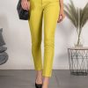 Donna CA.FRA.MA.s.r.l. | Pantaloni Modello Skinny In Cotone Ruesca, Giallo