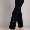 Donna CA.FRA.MA.s.r.l. | Pantaloni Eleganti Con Bottoni, Neri