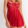 Donna Dear-lover | Intimo In Pizzo Coban, Rosso