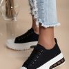 Scarpe E Accessori AMANDA INGROSSO CALZATURE | Sneakers Con Suola Rialzata, Colore Nero