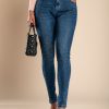 Donna LIN JIANSONG | Jeans Skinny Con Paillettes Albeda, Blu