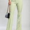 Donna PRONTO MODA ELENE | Elegante Pantalone Lungo Casera, Pistacchio