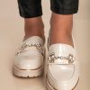 Scarpe E Accessori TULIPANO - T.L.P. SOC COOP. | Mocassini Eleganti Con Dettaglio Metallico, Beige