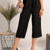 Donna PRONTO MODA ELENE | Eleganti Pantaloni 7/8 Jimenez, Neri