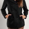 Donna PRONTO MODA ELENE | Cappotto Corto Elegante, Nero