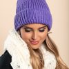 Donna FASHION STYLE SRLS (ANGELA) | Cappello Lavorato A Maglia, Viola