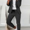 Donna NEO IMAGE | Completo Pantalone E Blazer Elegante Estrena, Grigio