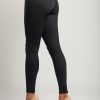 Donna GONDOLA BLU - LIN AIE | Leggings Moda Con Vita Ampia, Neri