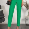 Donna PRONTO MODA ELENE | Pantaloni Eleganti Lunghi Con Pantalone Dritto Tordina, Verde