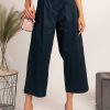 Donna CA.FRA.MA.s.r.l. | Pantaloni Eleganti Dal Taglio Ampio Mancha, Blu Scuro