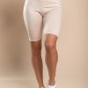 Donna GONDOLA BLU - LIN AIE | Pantaloncini Sportivi Con Vita Alta Ed Elastica, Beige