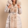 Donna Charlotte (tianjin) International Trading Co., Ltd | Giubbotto Invernale Imbottito Con Pelliccia Sintetica, Beige