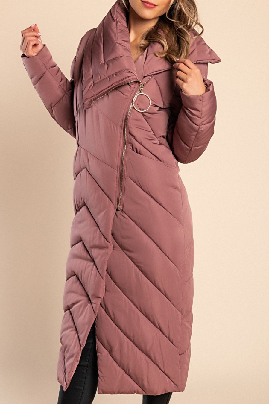 Donna FLY - MYDRESS | Giacca Lunga Con Colletto, Rosa